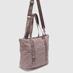 PUFFER TOTE BERRY
