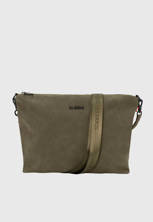 Cartera Suede Pesto